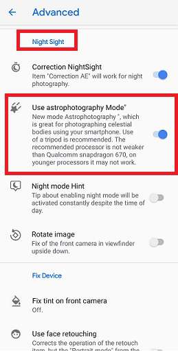 Enable Google Camera Astrophotography Mode Mohamedovic 02