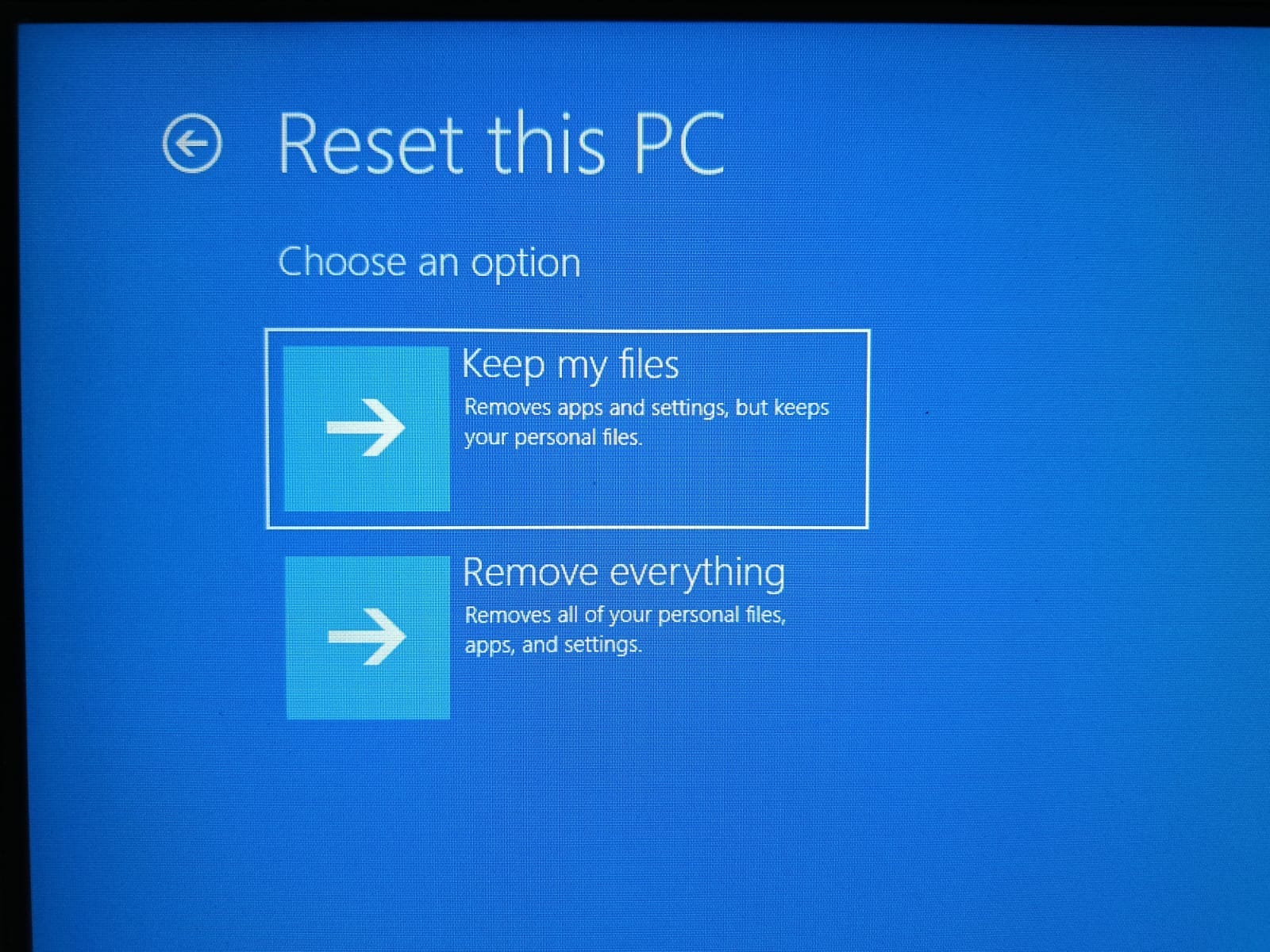 Reset the PC 2